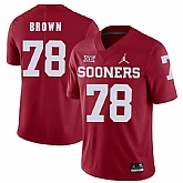 Oklahoma Sooners 78 Orlando Brown Red College Football Jersey Dzhi,baseball caps,new era cap wholesale,wholesale hats